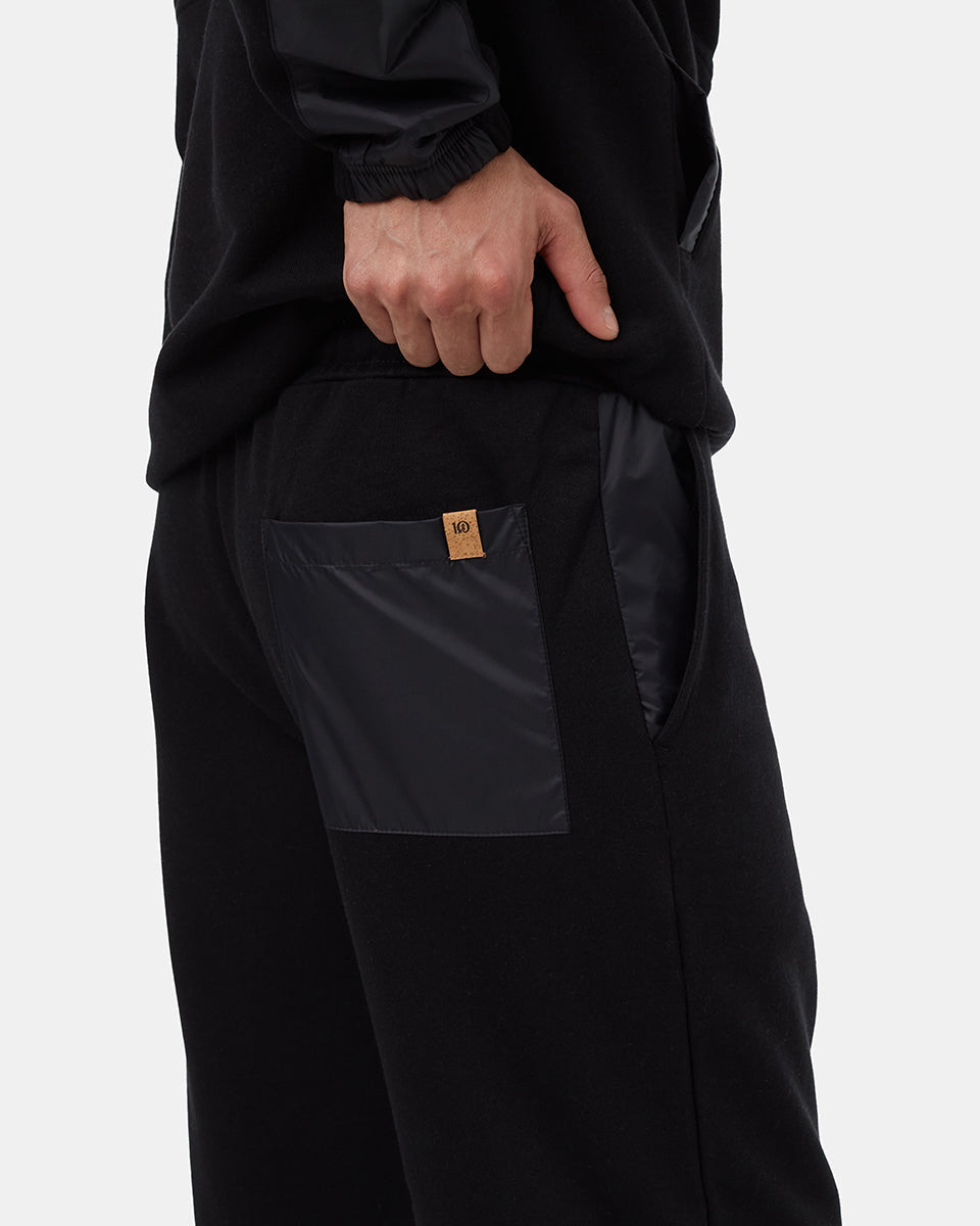 ट्रीफ्लीस बुना पैनल स्वेटपैंट