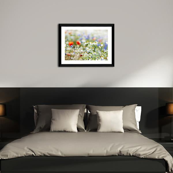 Blooming Wild Flowers Canvas Wall Art-3 Horizontal-Gallery Wrap-25" x 16"-Tiaracle