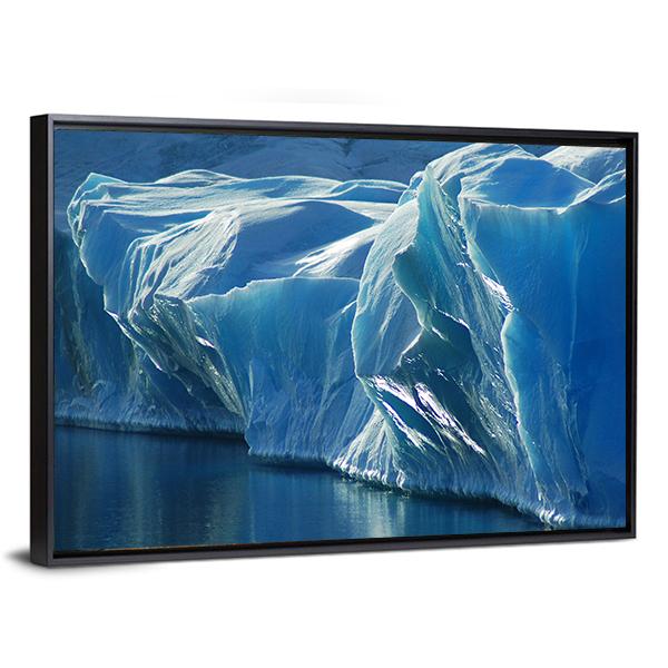 Blue Ice Canvas Wall Art-3 Horizontal-Gallery Wrap-25" x 16"-Tiaracle