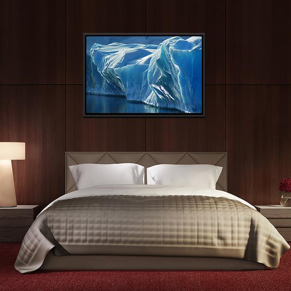 Blue Ice Canvas Wall Art-3 Horizontal-Gallery Wrap-25" x 16"-Tiaracle