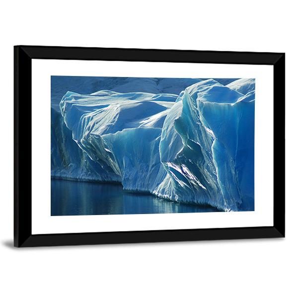 Blue Ice Canvas Wall Art-3 Horizontal-Gallery Wrap-25" x 16"-Tiaracle