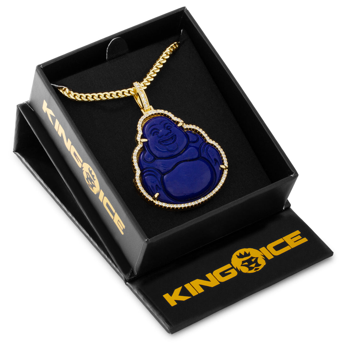 Blue Lapis Buddha Necklace