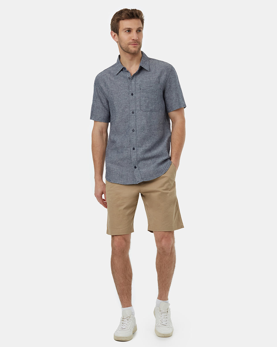 Hemp Button Front Shortsleeve Shirt