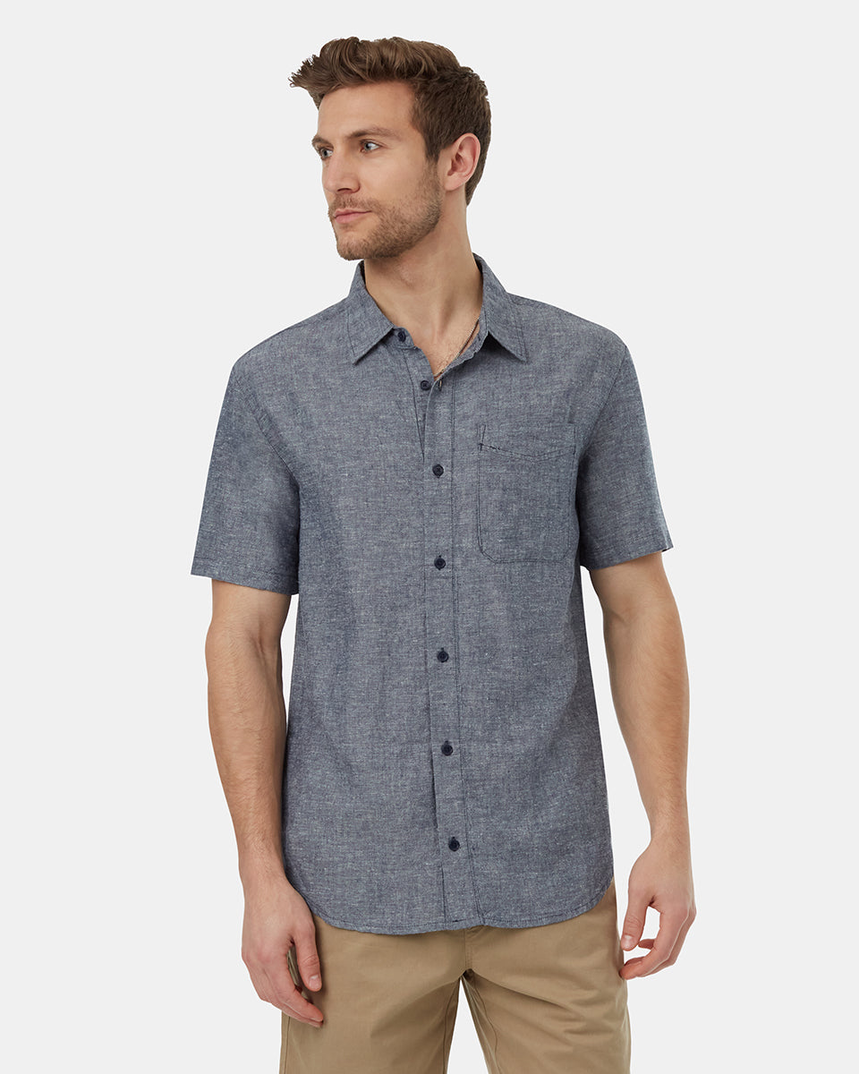 Hemp Button Front Shortsleeve Shirt