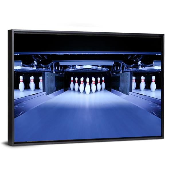 Bowling Pins Canvas Wall Art-3 Horizontal-Gallery Wrap-25" x 16"-Tiaracle