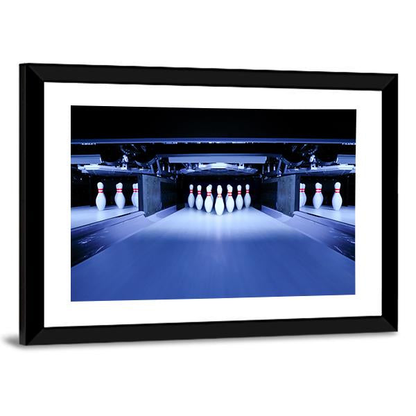 Bowling Pins Canvas Wall Art-3 Horizontal-Gallery Wrap-25" x 16"-Tiaracle