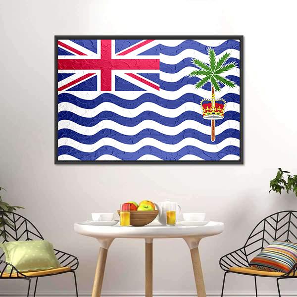 British Indian Ocean Territory Flag Canvas Wall Art-3 Horizontal-Gallery Wrap-25" x 16"-Tiaracle