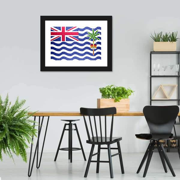 British Indian Ocean Territory Flag Canvas Wall Art-3 Horizontal-Gallery Wrap-25" x 16"-Tiaracle