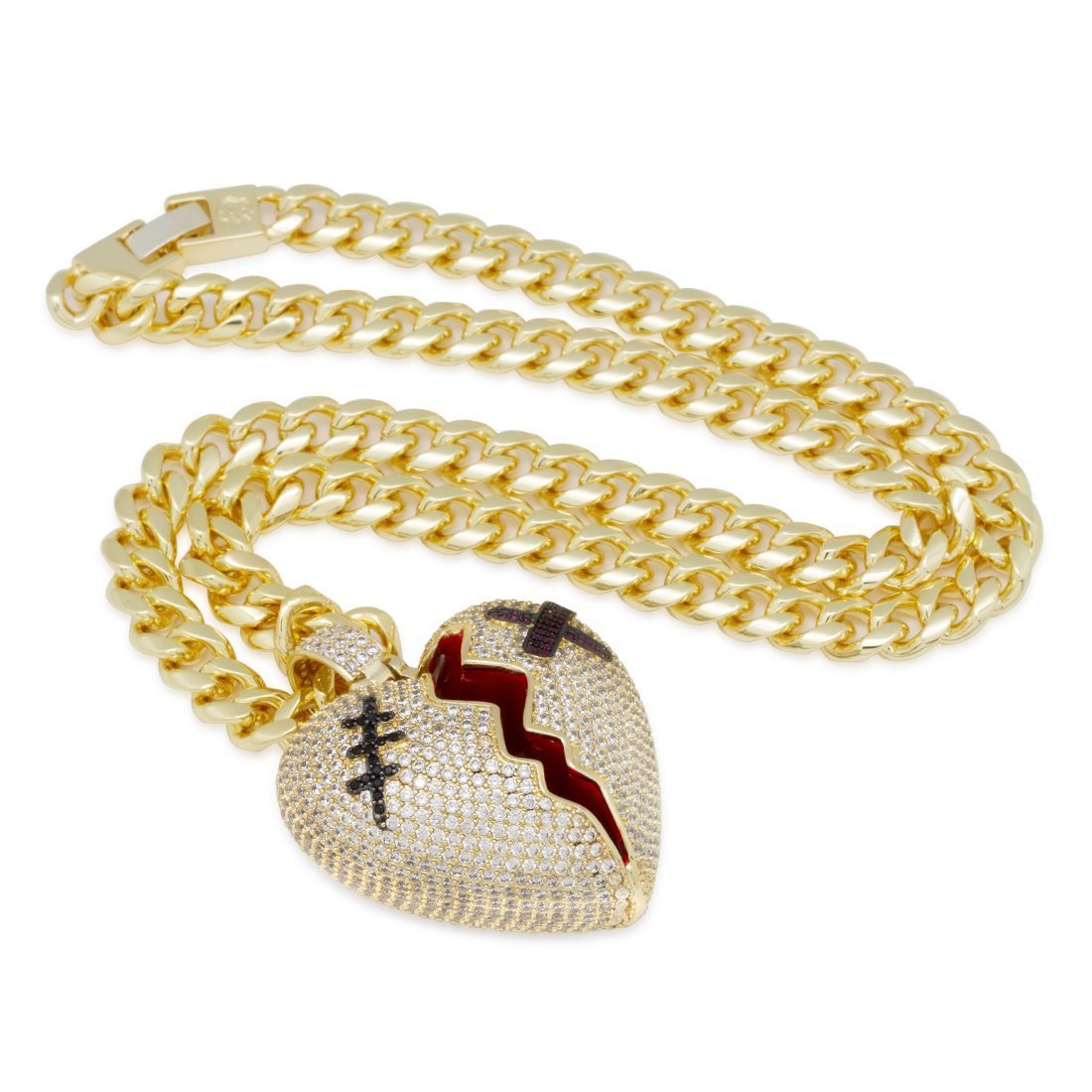 Halskette mit gebrochenem Herzen 