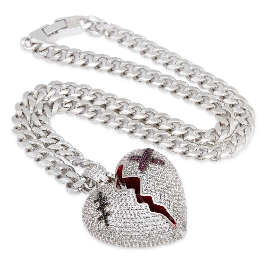 Halskette mit gebrochenem Herzen 