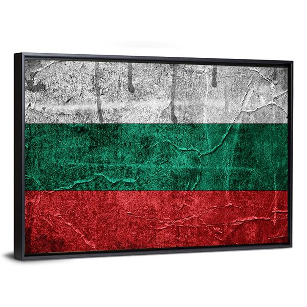 Bulgarian Flag Canvas Wall Art-3 Horizontal-Gallery Wrap-25" x 16"-Tiaracle