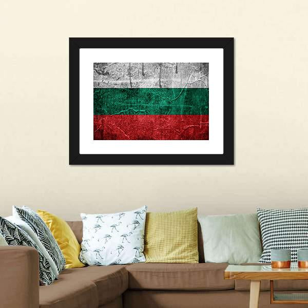 Bulgarian Flag Canvas Wall Art-3 Horizontal-Gallery Wrap-25" x 16"-Tiaracle