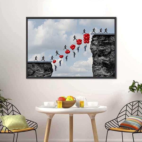 Business Teamwork Success Canvas Wall Art-3 Horizontal-Gallery Wrap-25" x 16"-Tiaracle