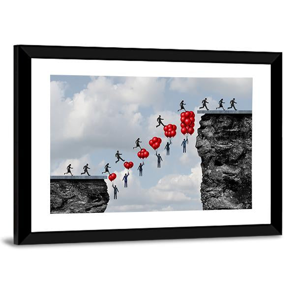 Business Teamwork Success Canvas Wall Art-3 Horizontal-Gallery Wrap-25" x 16"-Tiaracle
