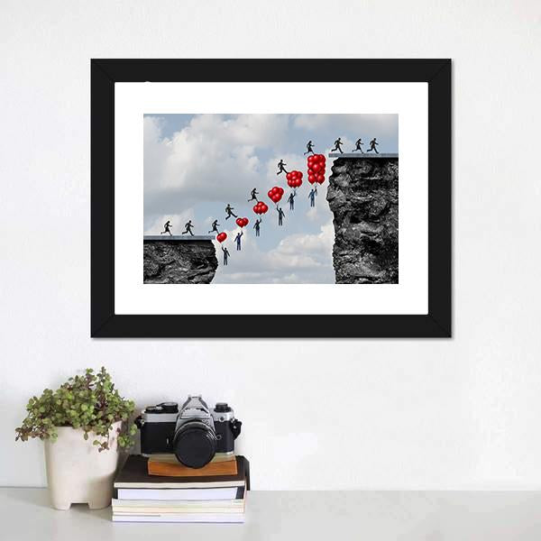 Business Teamwork Success Canvas Wall Art-1 Piece-Framed Print-20" x 16"-Tiaracle