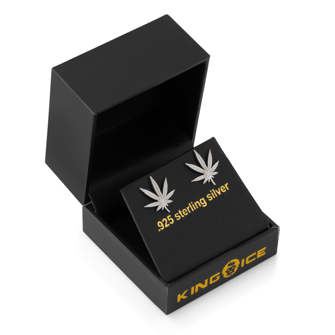 Cannabis Leaf Stud Earrings