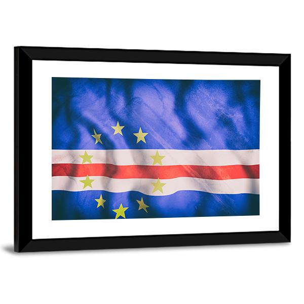 Cape Verde Flag Canvas Wall Art-3 Horizontal-Gallery Wrap-25" x 16"-Tiaracle