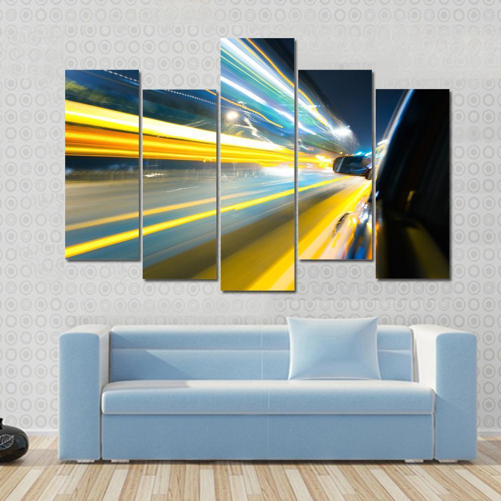 Car Side View Canvas Wall Art-5 Pop-Gallery Wrap-47" x 32"-Tiaracle