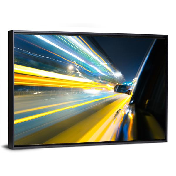 Car Side View Canvas Wall Art-3 Horizontal-Gallery Wrap-25" x 16"-Tiaracle