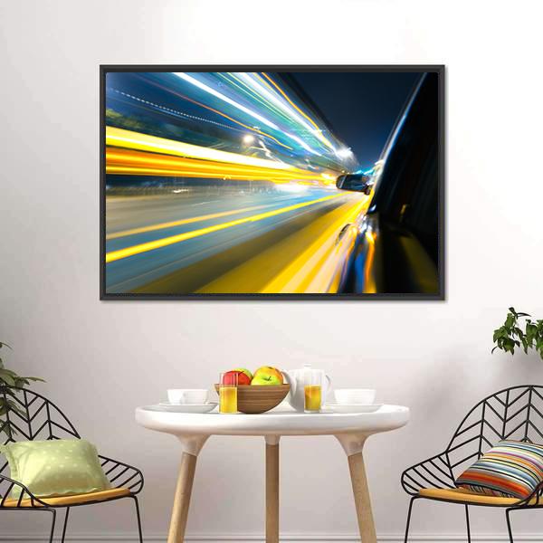 Car Side View Canvas Wall Art-3 Horizontal-Gallery Wrap-25" x 16"-Tiaracle