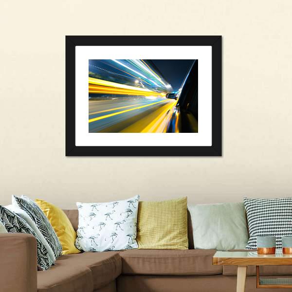 Car Side View Canvas Wall Art-3 Horizontal-Gallery Wrap-25" x 16"-Tiaracle