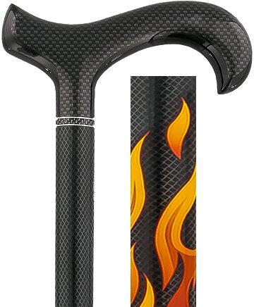 Scratch and DentHouse Flame Derby Gehstock mit Mesh-Schaft aus Carbonfaser V1877