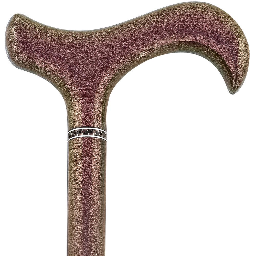 Scratch & Dent Color Changing Metallic Copper Adjustable & Folding Derby Carbon Fiber Walking Cane  V1866