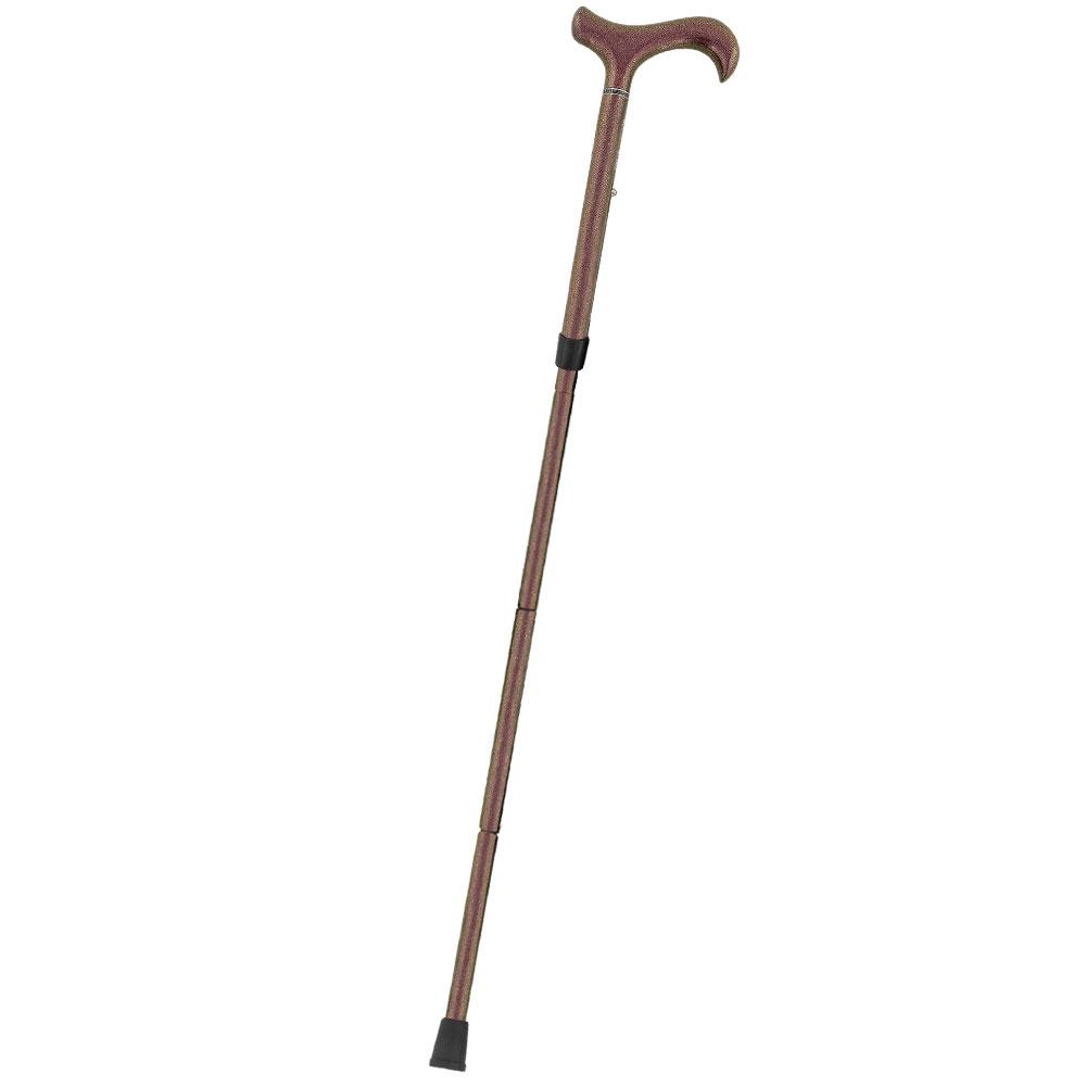 Scratch & Dent Color Changing Metallic Copper Adjustable & Folding Derby Carbon Fiber Walking Cane  V1866