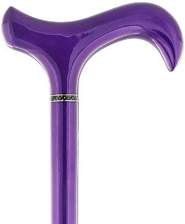 Scratch & Dent Vibrant Metallic Purple Derby Carbon Fiber Walking Cane V1868