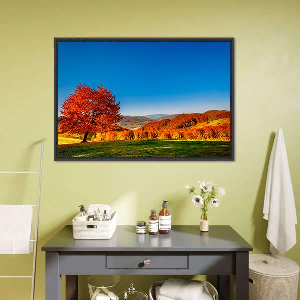 Carpathian Mountains In Autumn Canvas Wall Art-3 Horizontal-Gallery Wrap-25" x 16"-Tiaracle