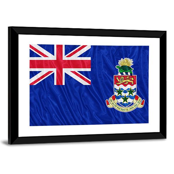 Cayman Islands Flag Canvas Wall Art-3 Horizontal-Gallery Wrap-25" x 16"-Tiaracle