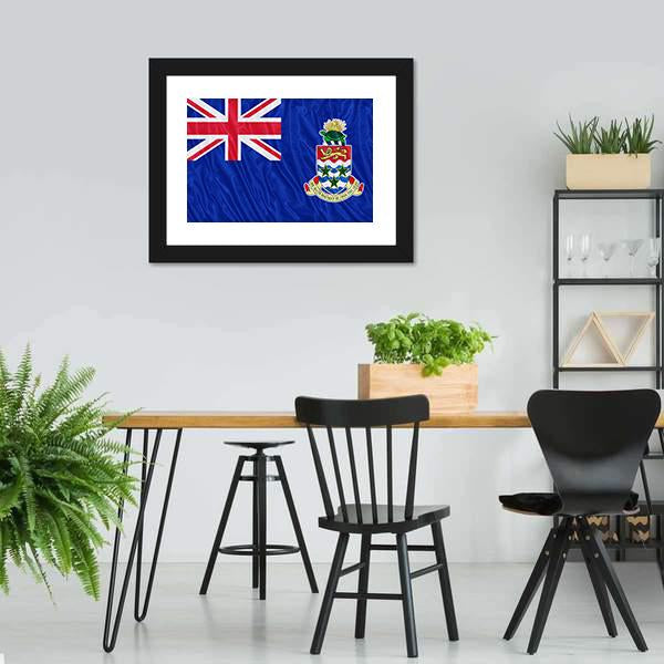 Cayman Islands Flag Canvas Wall Art-3 Horizontal-Gallery Wrap-25" x 16"-Tiaracle