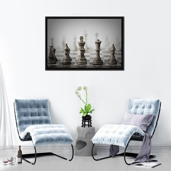 Chess Game Abstract Canvas Wall Art-3 Horizontal-Gallery Wrap-25" x 16"-Tiaracle