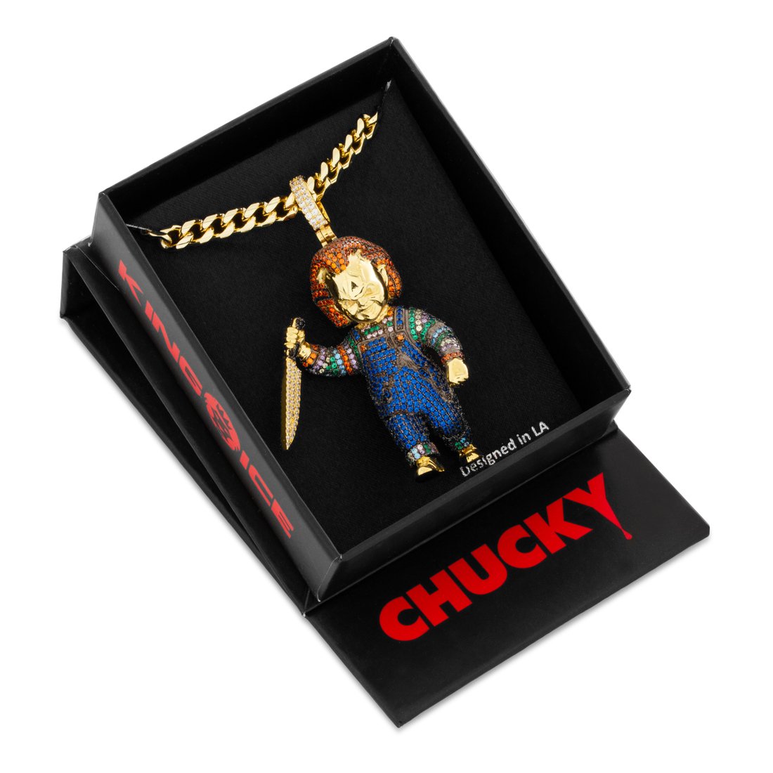 Chucky x King Ice - Evil Chucky Doll Necklace