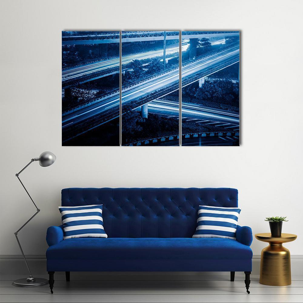 Cityscape Of Hangzhong Canvas Wall Art-3 Horizontal-Gallery Wrap-37" x 24"-Tiaracle