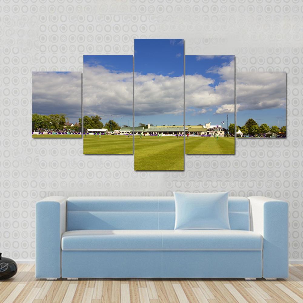 Clontarf Cricket Club Canvas Wall Art-5 Star-Gallery Wrap-62" x 32"-Tiaracle