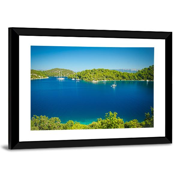Coast Line Of Mljet Croatia Canvas Wall Art-3 Horizontal-Gallery Wrap-25" x 16"-Tiaracle
