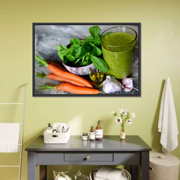 Cocktail & Vegetables Canvas Wall Art-3 Horizontal-Gallery Wrap-25" x 16"-Tiaracle