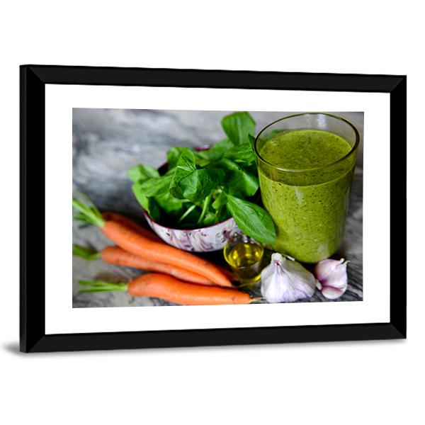 Cocktail & Vegetables Canvas Wall Art-3 Horizontal-Gallery Wrap-25" x 16"-Tiaracle