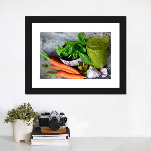 Cocktail & Vegetables Canvas Wall Art-3 Horizontal-Gallery Wrap-25" x 16"-Tiaracle