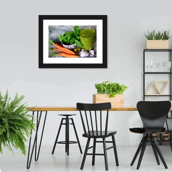 Cocktail & Vegetables Canvas Wall Art-3 Horizontal-Gallery Wrap-25" x 16"-Tiaracle