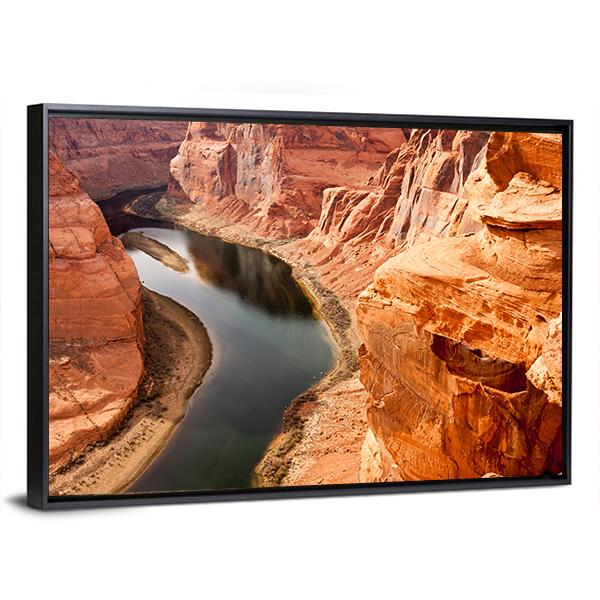 Colorado River Meanders Canvas Wall Art-3 Horizontal-Gallery Wrap-25" x 16"-Tiaracle