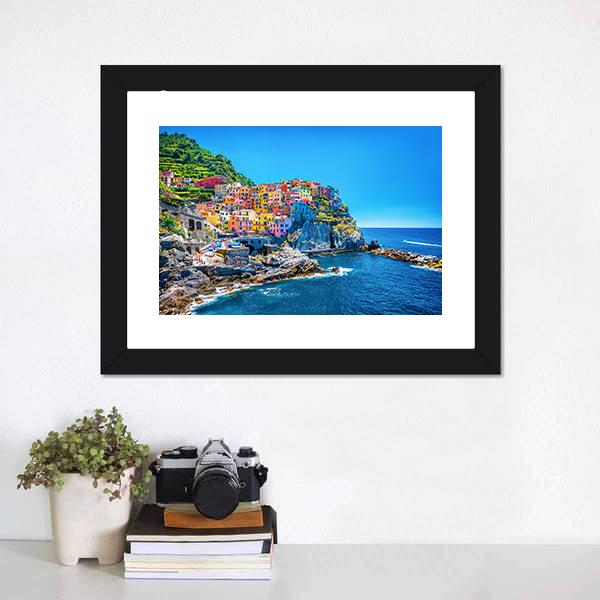 Cinque Terre Italy Canvas Wall Art-3 Horizontal-Gallery Wrap-25" x 16"-Tiaracle