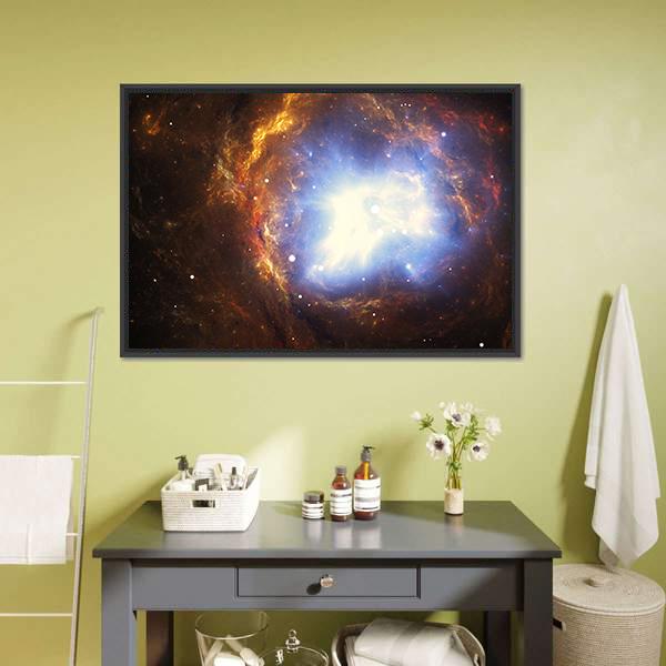 Colorful Nebula Canvas Wall Art-3 Horizontal-Gallery Wrap-25" x 16"-Tiaracle