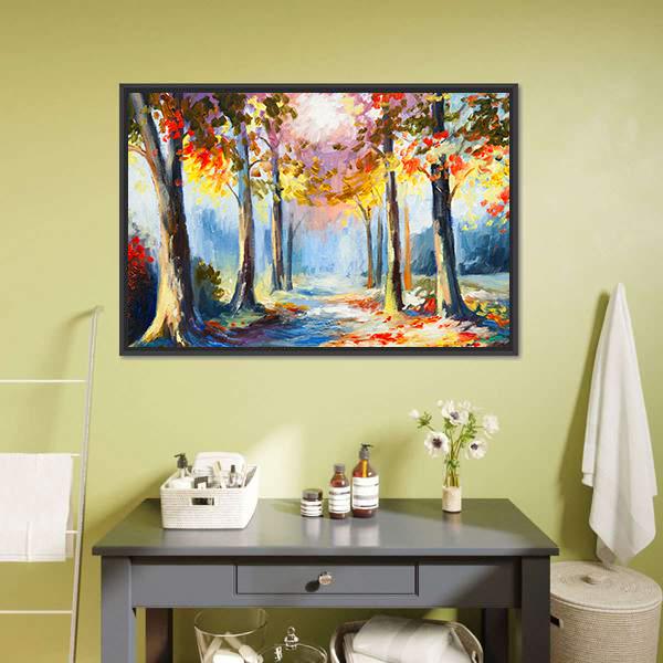 Colorful Spring Landscape Canvas Wall Art-3 Horizontal-Gallery Wrap-25" x 16"-Tiaracle