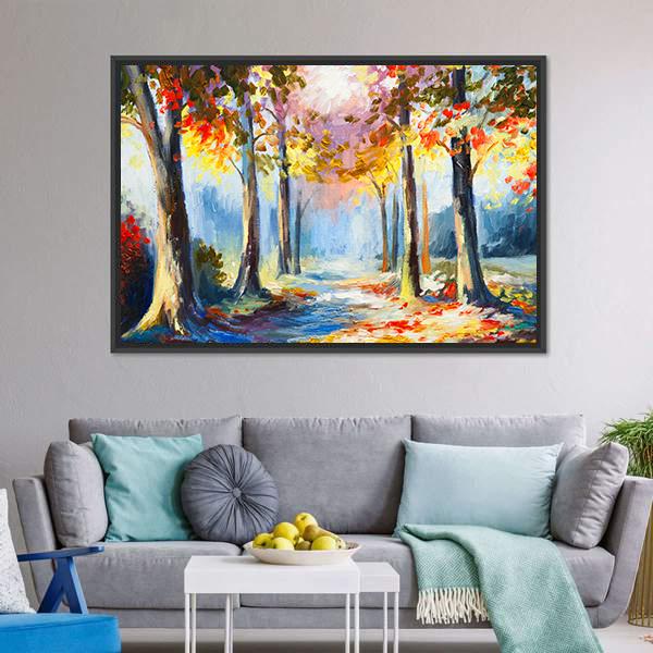 Colorful Spring Landscape Canvas Wall Art-3 Horizontal-Gallery Wrap-25" x 16"-Tiaracle