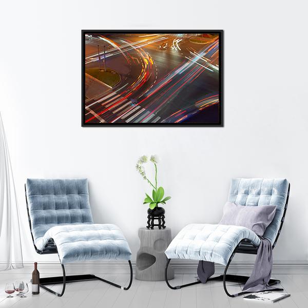 Colorful Traffic Lights Canvas Wall Art-3 Horizontal-Gallery Wrap-25" x 16"-Tiaracle
