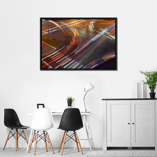 Colorful Traffic Lights Canvas Wall Art-3 Horizontal-Gallery Wrap-25" x 16"-Tiaracle