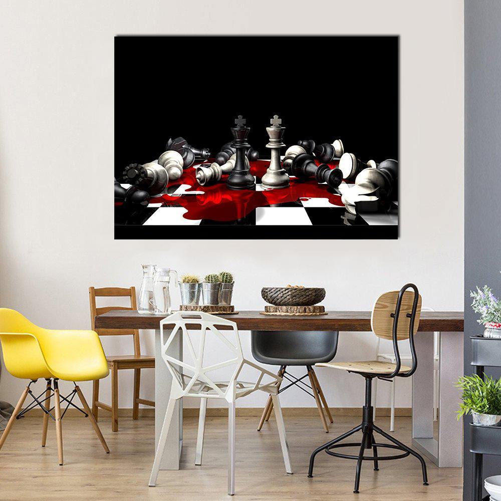 Conceptual Impact Of War Canvas Wall Art-1 Piece-Gallery Wrap-48" x 32"-Tiaracle