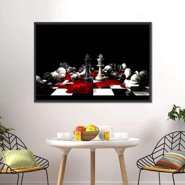 Conceptual Impact Of War Canvas Wall Art-1 Piece-Floating Frame-24" x 16"-Tiaracle